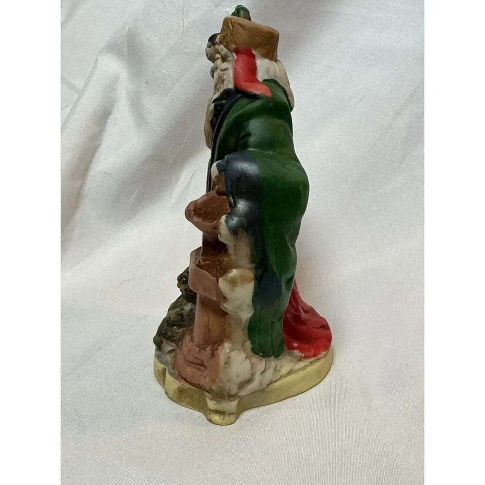 Santa's of the NATIONS -‎ CHINA -Hand Painted Porcelain SANTA CLAUS Figurine 4½